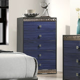 Hartlepool Chest - Ash Gray/Indigo Blue