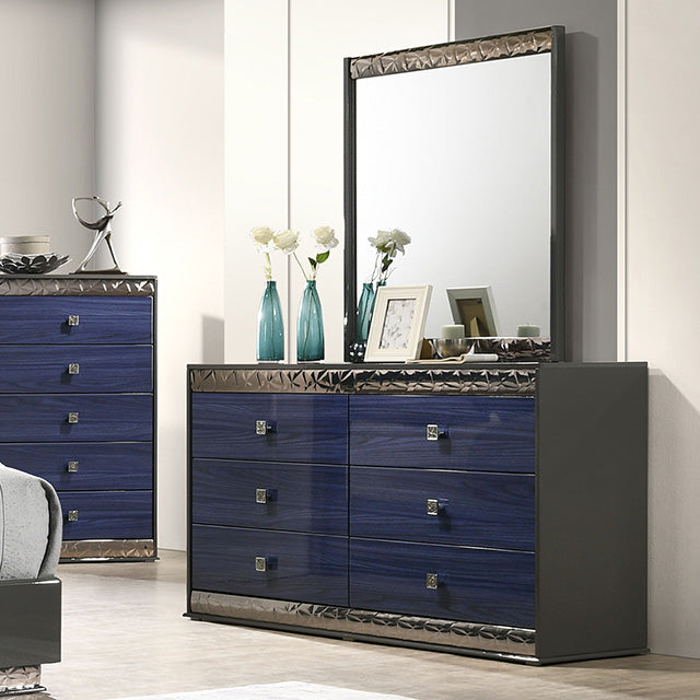 Hartlepool Dresser - Ash Gray/Indigo Blue
