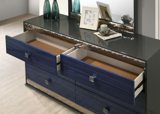 Hartlepool Dresser - Ash Gray/Indigo Blue