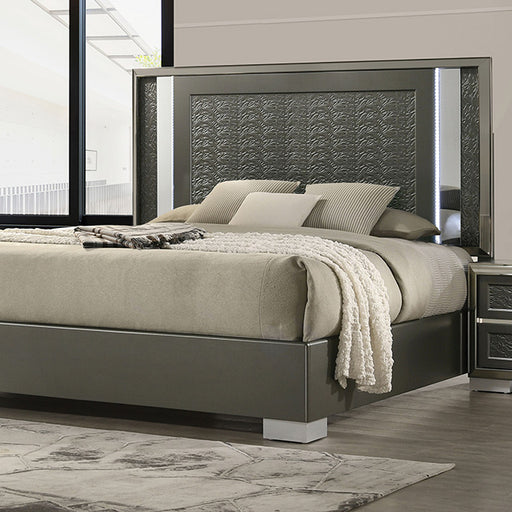 Leyland 4 Pc Bedroom Set - Dark Gray