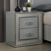 Cassiopeia Nightstand - Metallic Gray
