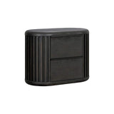 Hildesheim 2 Drawer Nightstand - Black