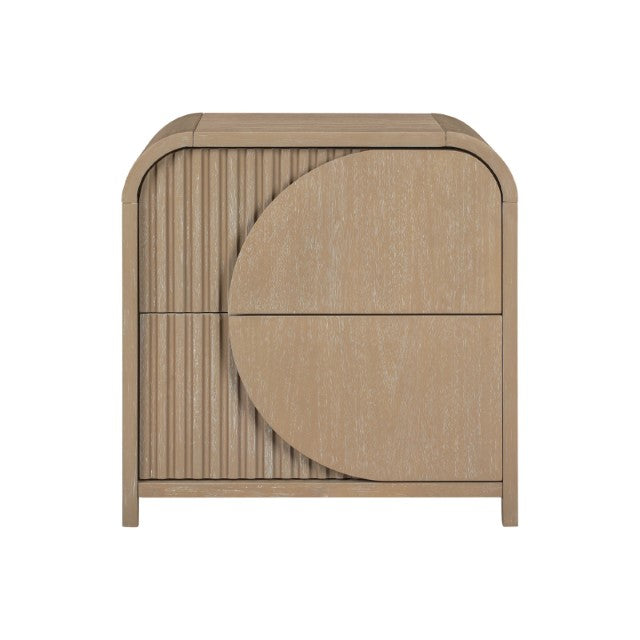 Tangentry 2 Drawer Nightstand - Natural