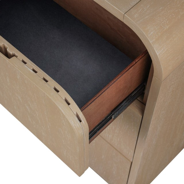 Tangentry 2 Drawer Nightstand - Natural