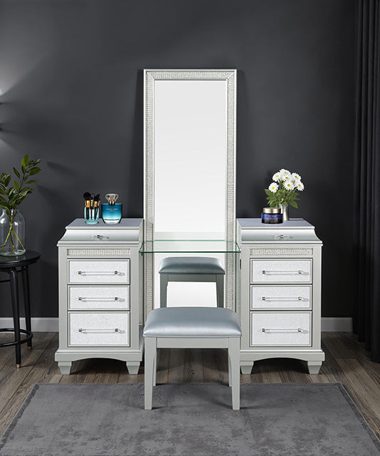 Galea Vanity w/ Stool - Gray