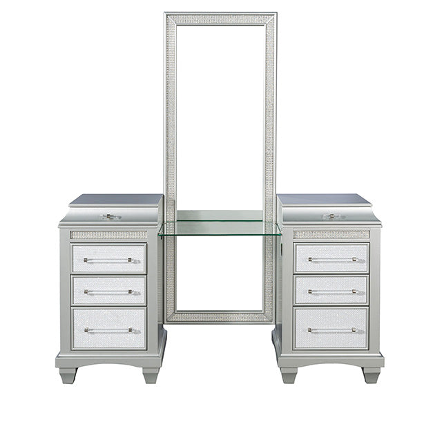 Galea Vanity w/ Stool - Gray