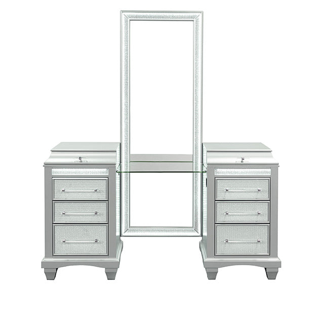 Galea Vanity w/ Stool - Gray