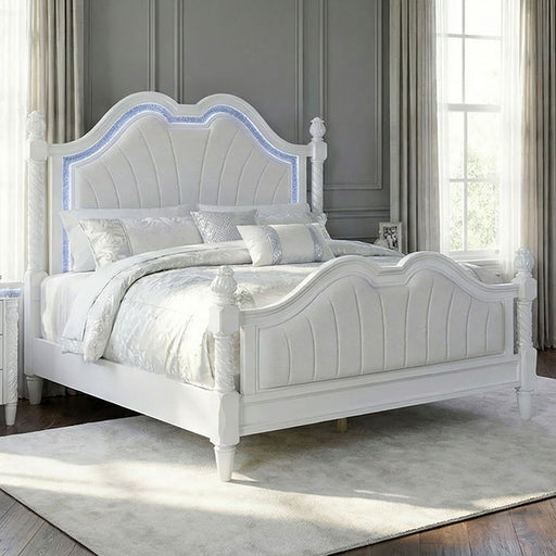 Swindon 4 Pc Bedroom Set - Pearl White