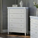 Swindon Chest w/ LED - Pearl White