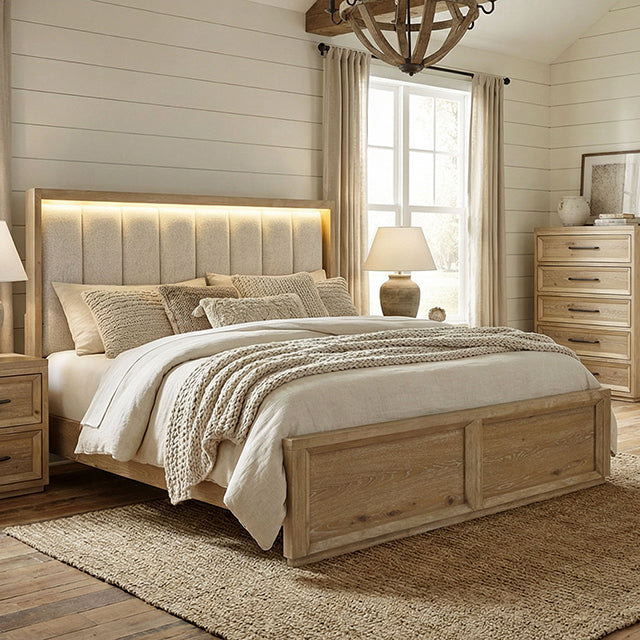 Helios 4 Pc Bedroom Set - Natural