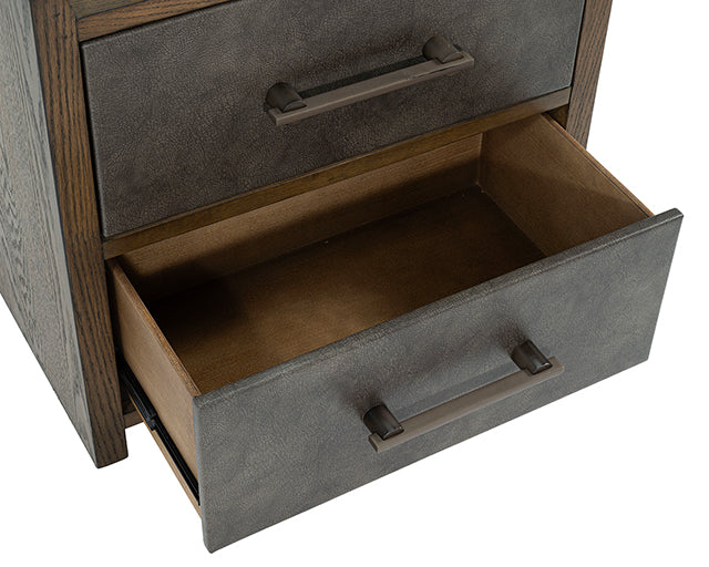 Newent Nightstand - Dark Walnut