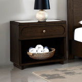 Vellara Nightstand - Dark Walnut