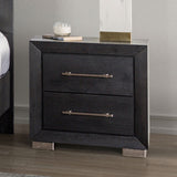 Ashbourne Night Stand w/ USB - Black