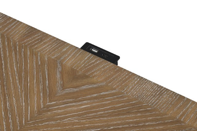 Lyris Nightstand - Rustic Oak
