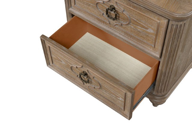 Lyris Nightstand - Rustic Oak