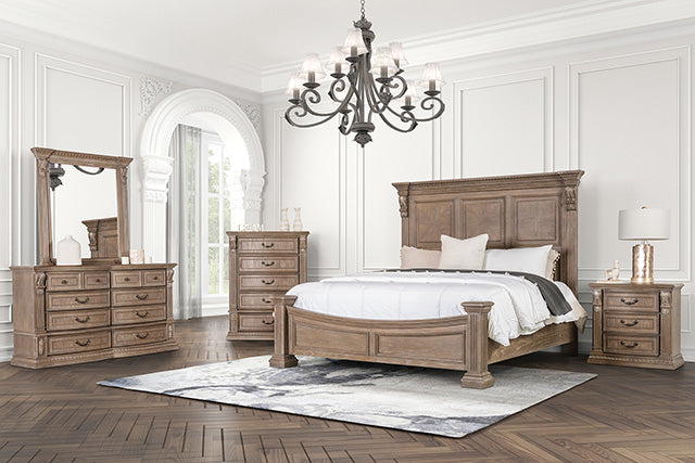 Seven Oaks 4 Pc Bedroom Set - Weathered Oak