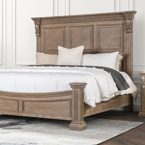 Cama Seven Oaks - roble envejecido