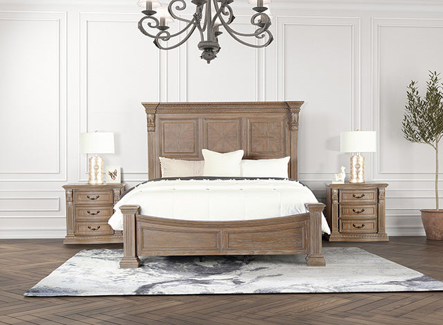 Seven Oaks 4 Pc Bedroom Set - Weathered Oak