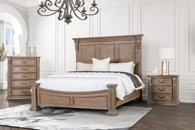 Seven Oaks 4 Pc Bedroom Set - Weathered Oak