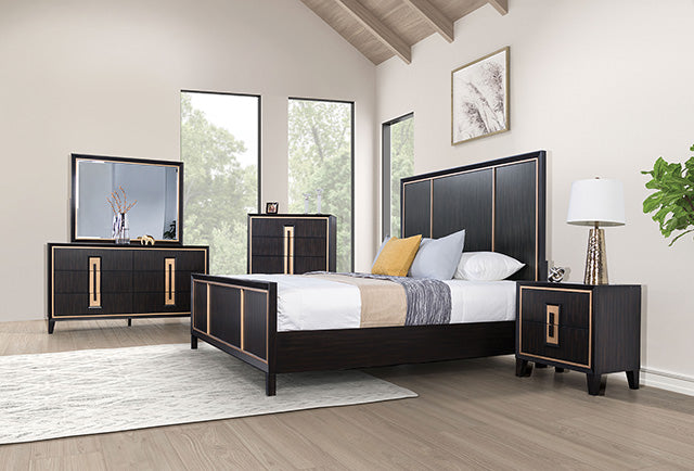 Kenyada 4 Pc Bedroom Set - Espresso