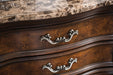Aquilina Night Stand, USB - Dark Cherry/Oak