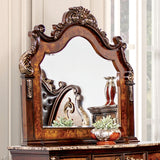 Aquilina Mirror - Dark Cherry/Oak