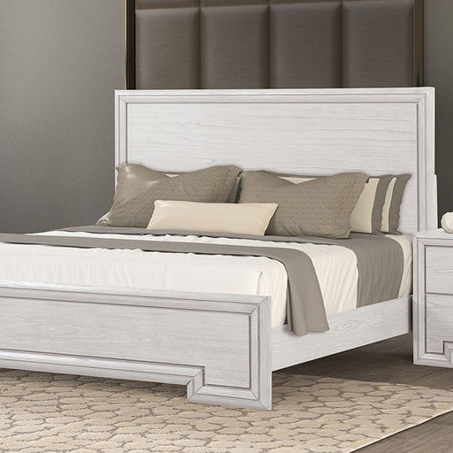 Basilone 5 Pc Bedroom Set - Rustic White