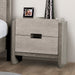 Gristalt Night Stand (w/ Felt Line, No USB) - Stone Gray