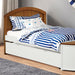 Poseidon Captain Bed - White/Oak - Twin / Twin Captain Bed (FM7629AK-T-BED+TR)