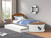 Poseidon Captain Bed - White/Oak