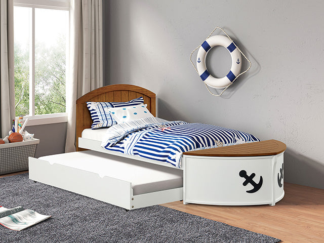 Poseidon Captain Bed - White/Oak