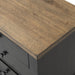 Neue Mills 3-Drawer Nightstand - Farmhouse Black/Rustic Oak