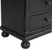 Neue Mills 3-Drawer Nightstand - Farmhouse Black/Rustic Oak