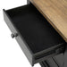 Neue Mills 3-Drawer Nightstand - Farmhouse Black/Rustic Oak