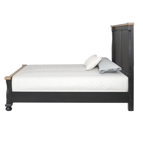 Neue Mills 4 Pc Bedroom Set (N2) - Farmhouse Black/Rustic Oak