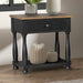 Neue Mills 1-Drawer Nightstand - Farmhouse Black/Rustic Oak