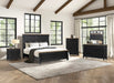 Neue Mills 3-Drawer Nightstand - Farmhouse Black/Rustic Oak