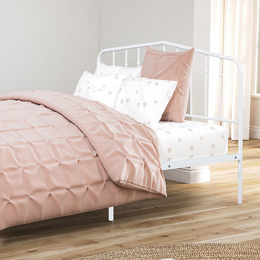 Nicoli Metal Bed - White