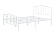 Nicoli Metal Bed - White