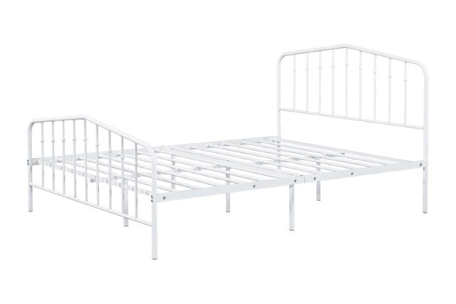Nicoli Metal Bed - White