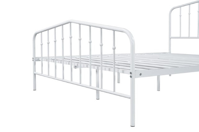Nicoli Metal Bed - White