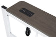 Nicoli Metal Bed With Underbed Storage - White