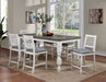 Calabria Counter Ht. Table - Antique White/Gray