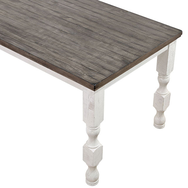 Calabria Counter Ht. Table - Antique White/Gray
