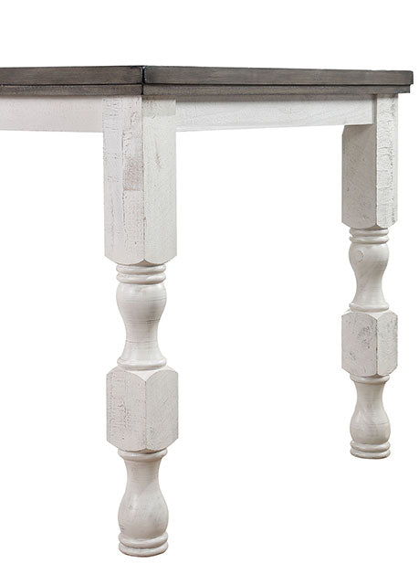 Calabria Counter Ht. Table - Antique White/Gray