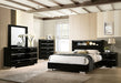 Carlie 4 Pc Bedroom Set - Black