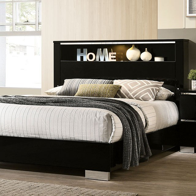 Carlie 4 Pc Bedroom Set - Black