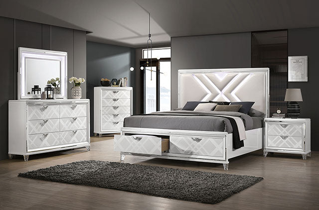 Emmeline 5 Pc Bedroom Set - White