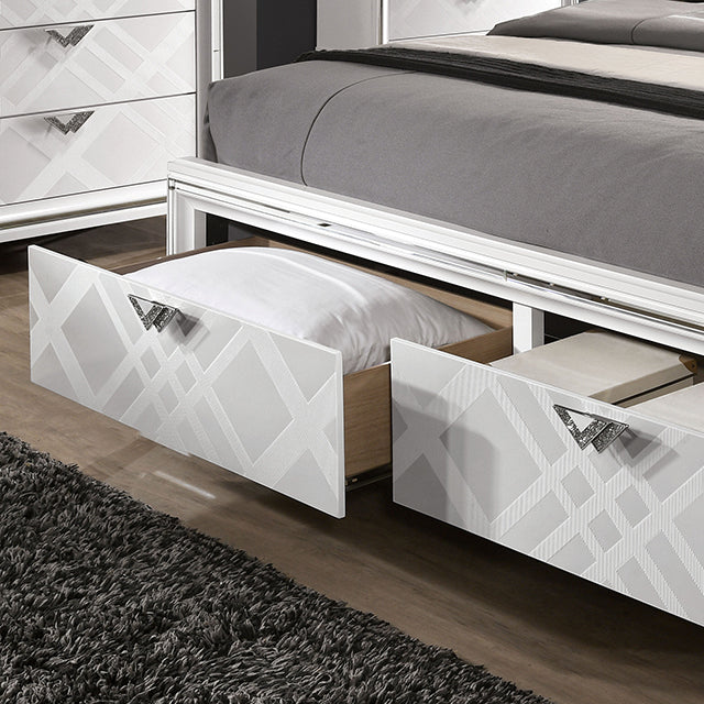 Emmeline 5 Pc Bedroom Set - White