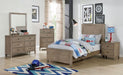 Vevey 4 Pc Bedroom Set - Wire-Brushed Warm Gray